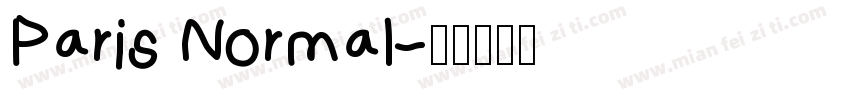 Paris Normal字体转换